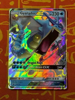 POKEMON TCG GYARADOS GX SM212 BLACK STAR PROMO HOLO NEAR MINT - Image 1