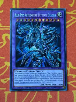 YUGIOH BLUE-EYES ALTERNATIVE ULTIMATE DRAGON SECRET RARE MOD PLAY TN19-EN001 - Image 1