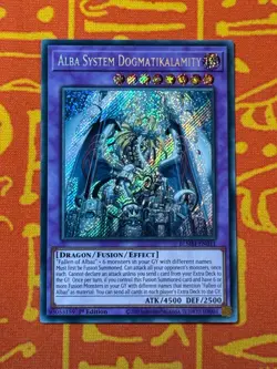 YUGIOH ALBA SYSTEM DOGMATIKALAMITY SECRET RARE 1ST EDITION NM BLMM-EN011 - Image 1