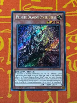 YUGIOH PRIMITE DRAGON ETHER BERYL SECRET RARE 1ST EDITION NM BLMM-EN130 - Image 1