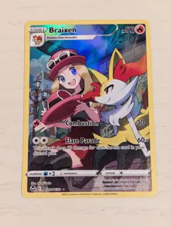 Pokemon Card - Braixen TG01/TG30 SwSh12: Silver Tempest Trainer Gallery - Image 1