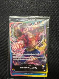 One Piece Card Game - Rainbow Monkey D Luffy Leader - P-043 Luffy - Garp don - Image 1