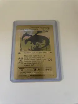 Shining Charizard 107/105 Gold Card Pokemon Card 1st Edition - Image 1