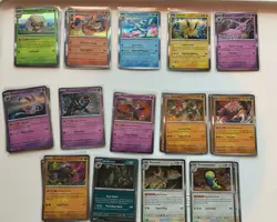 POKEMON TCG Lot Of 90 Prismatic Evolutions Reverse Holo & Poke ball Cards - Image 1