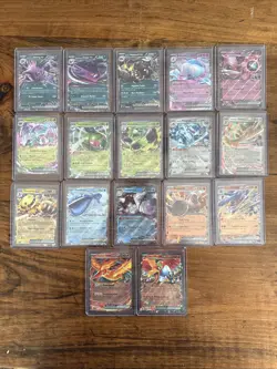 Pokemon 17 EX Card Lot No Duplicates! Mewtwo Electrive Moltres Dondozo - Image 1