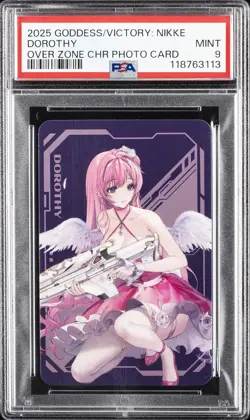 2025 GODDESS OF VICTORY: NIKKE OST OVER ZONE CHARACTER PHOTO CARD DOROTHY PSA 9 - Image 1