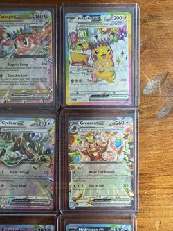 Pokemon 9 Card EX Lot Sylveon Pikachu Eevee Hydregion Greedent Polossand - Image 3