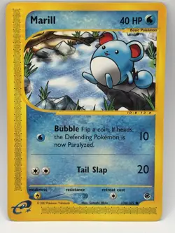 MARILL 120/165 Expedition Base Set Regular Common Pokemon TCG Card MP - Image 1