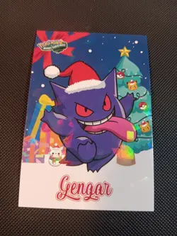 Pokemon 2024 Card Database Christmas Set Gengar 1 Cracked Holo Peru US Seller - Image 1