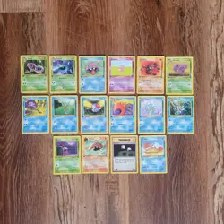 Vintage Pokemon Card Lot of 16 Fossil 1st Edition WOTC TCG Commons Uncommons - Image 1