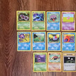 Vintage Pokemon Card Lot of 16 Fossil 1st Edition WOTC TCG Commons Uncommons - Image 2