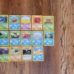 Vintage Pokemon Card Lot of 16 Fossil 1st Edition WOTC TCG Commons Uncommons - Image 3