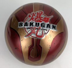 Red & Gold Bakusphere Battle, Eight (8) Bakugan, and Twenty-Seven (27) Cards - Image 1