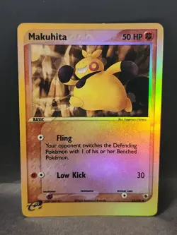 Pokemon Card - Makuhita Ruby and Sapphire 57/109 Reverse Holo - Image 1