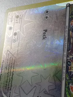 REVERSE HOLO Rufflet 129/162 VLP XY Breakthrough Pokemon Card - Tomokazu Komiya - Image 2