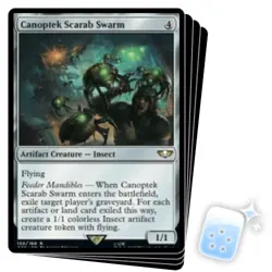 CANOPTEK SCARAB SWARM X4 Warhammer 40,000 Magic MTG MINT CARD - Image 1