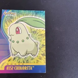 Chikorita #152 Pokemon Topps Johto Series 1 Card - Image 5