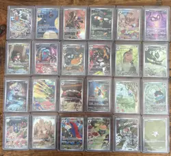 Pokemon 24 Card Illustration Rare Lot Zamazenta Vibrava Slakoth Braviary Rotom - Image 1