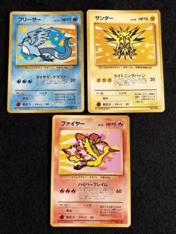 Articuno Moltres Zapdos ANA Nippon Airways Promo set of 3 Japanese Pokemon Card - Image 1