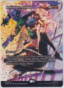 Relentless Assault #25 FULL ART NM/M MTG Spiderman Magic Card Marvel - Image 1