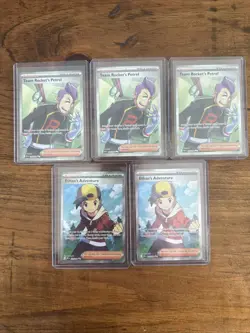 Pokemon Trainer 5 Card Lot Ethan’s Adventure X2 Team Rocket’s Petrel X3 - Image 1