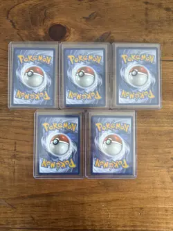 Pokemon Trainer 5 Card Lot Ethan’s Adventure X2 Team Rocket’s Petrel X3 - Image 2