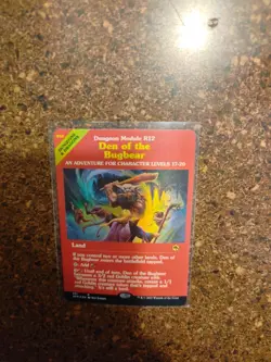 Magic the Gathering Den of the Bugbear Showcase Foil #351 Rare Raw NM/M - Image 2