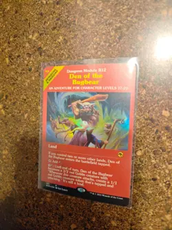 Magic the Gathering Den of the Bugbear Showcase Foil #351 Rare Raw NM/M - Image 3