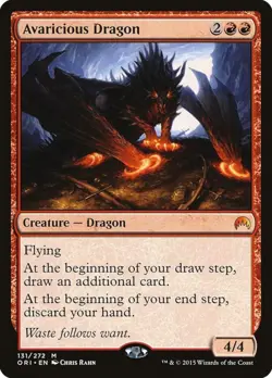 MtG Avaricious Dragon 131/272 Magic Origins Regular Mythic Rare - Image 1
