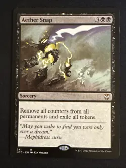 1x Aether Snap (241) Streets of New Capenna Commander LP MTG Magic x1 MKE - Image 1