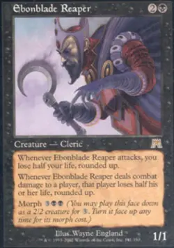 Ebonblade Reaper - Damaged / Poor MTG Onslaught - Image 1