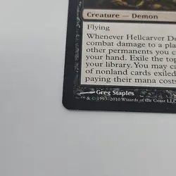 MTG Hellcarver Demon Rise of the Eldrazi 113/248 Regular Mythic - Image 3
