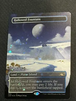 MTG - Hallowed Fountain (Borderless) (Galaxy Foil) UNF-528 - Image 1