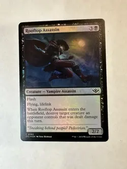 Rooftop Assassin Outlaws of Thunder Junction Foil NM MTG Magic The Gathering - Image 1
