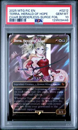 2025 MAGIC: THE GATHERING FINAL FANTASY COMMANDER TERRA, HERALD OF HOPE PSA 10 - Image 1