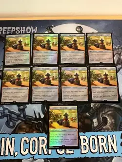 Magic the Gathering/MTG - 9 Foil Treasure Tokens - 0002 - Ixalan Jurassic Park - Image 1