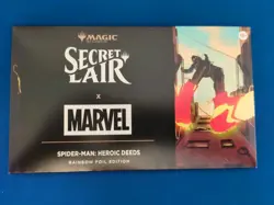 MTG Secret Lair x Marvel's Spider-Man: Heroic Deeds Rainbow Foil Edition In-Hand - Image 1