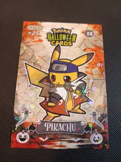 Pokemon 2025 DKV Collectoons Set Halloween Pikachu 26 Circle Holo Peru - Image 1