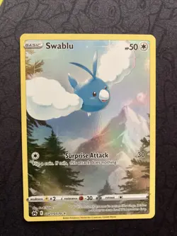 Pokemon TCG Swablu GG27/GG70 Crown Zenith Set Holo Ultra Rare - Image 1