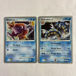 Gyarados & Magikarp 2010 Mychael Bryan 19/100 & 65/100 Pokemon TCG Cards LP - Image 1