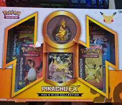Pokemon TCG Pikachu EX Red & Blue Collection Box - New Sealed Generations 2016 - Image 3
