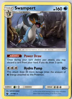 Swampert 35/168 SM - Celestial Storm Rare Pokemon TCG LP - Image 1