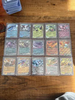 Pokemon 15 EX Card Lot No Duplicates! Mewtwo Electrive Moltres Dondozo - Image 1