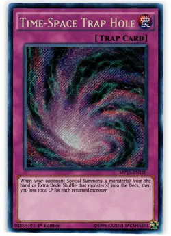 Yugioh! LP Time-Space Trap Hole - MP15-EN119 - Secret Rare - 1st Edition Lightly - Image 1