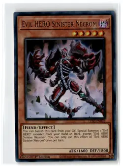 2022 Legendary Duelists: Season 3 Evil HERO Sinister Necrom #LDS3-EN026 Ultra - Image 1