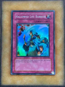 Yugioh Hallowed Life Barrier SOD-EN060 Super Rare NM - Image 1