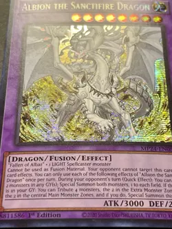 Albion The Sanctifire Dragon | MP24-EN082 | Prismatic Secret Rare | NM | YuGiOh! - Image 2