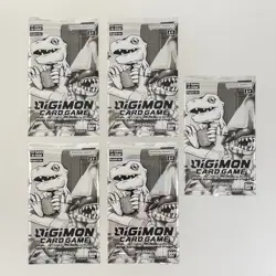 Digimon Trading Cards - Lot of 5 Box Topper Promos (25th Special Memorial Packs) - Image 1