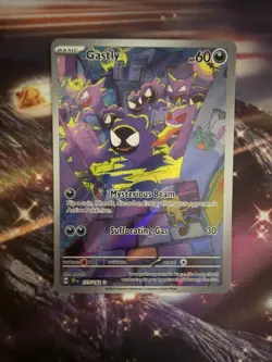 Pokemon TCG Gastly Illustration Rare IR Holo Card 177/162 Temporal Forces NM - Image 1