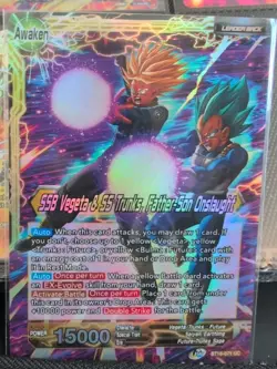 SSB Vegeta & SS Trunks Father Son Onslaught BT16 Foil Dragon Ball Super CCG Card - Image 1